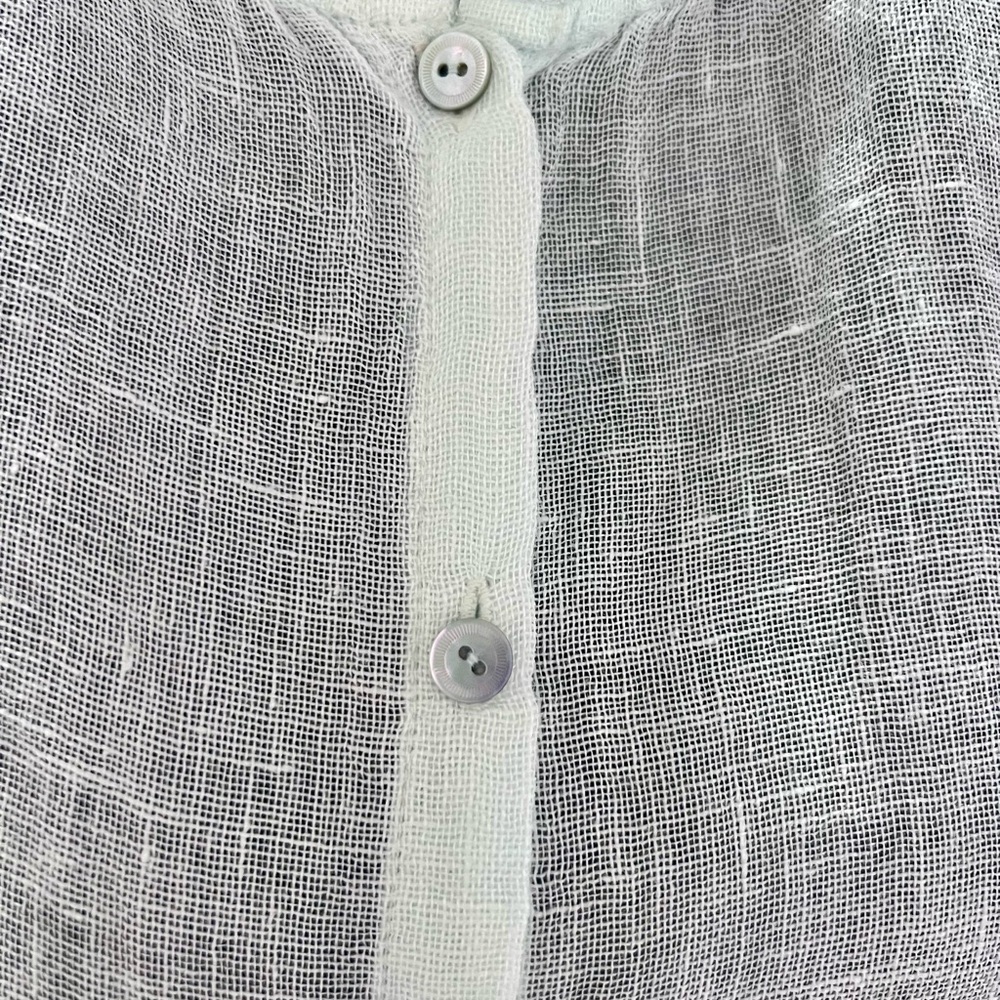 Eileen Fisher ombré linen button down Top‎ S - Picture 3 of 9